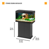 STAND DUBAI/CAYMAN 80 Schwarz